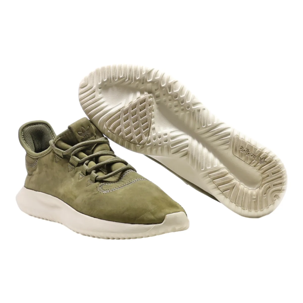 ADIDAS Sneaker Trainers Green Suede Mens UK 7