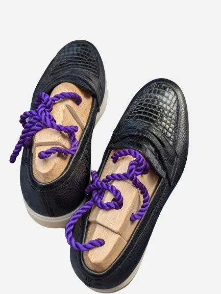 Ascot Sunseeker - Black Crocodile & Black Leather