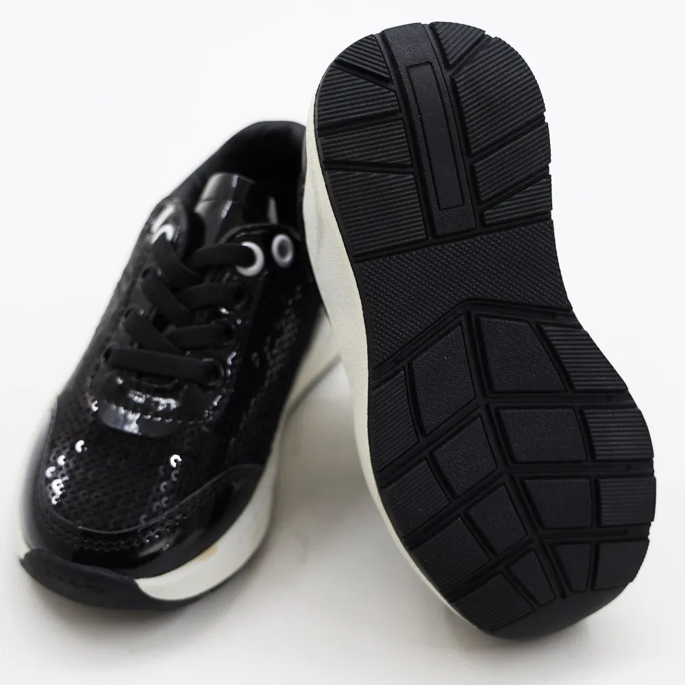 Black Holographic Breathable Sneakers