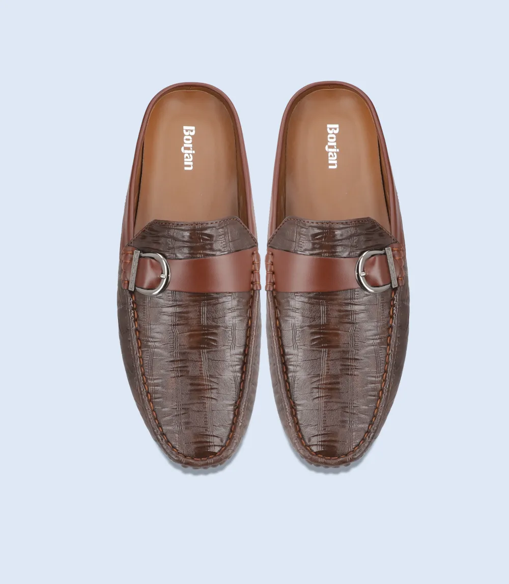 BM6684-COFFEE-Men Mules