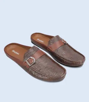 BM6684-COFFEE-Men Mules