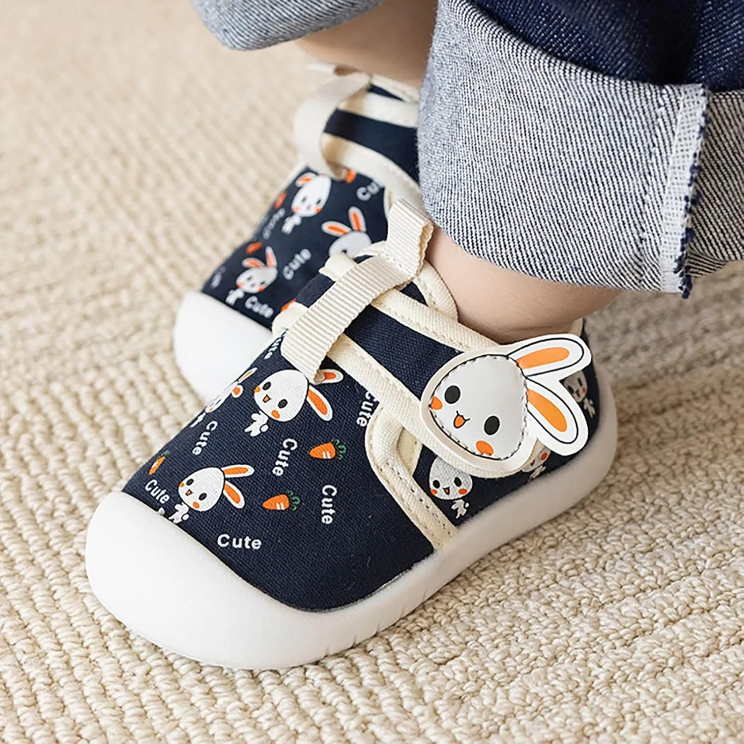 Cartoon Baby Walking Shoes for Boys and Girls Breathable Water Proof Non Slip Soft Sole Shoes for First Steps Baby