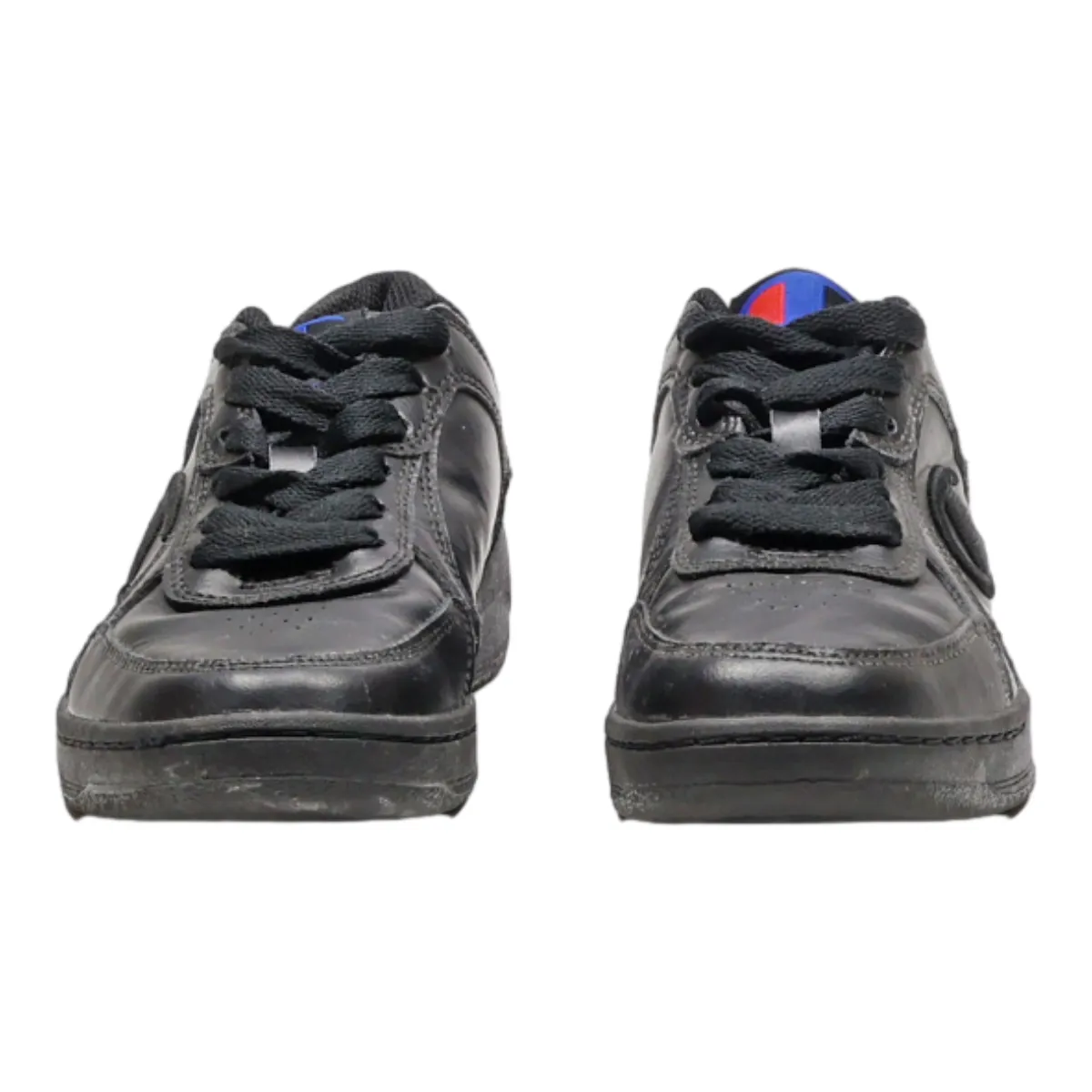 CHAMPION Sneaker Trainers Black Leather Womens UK 4.5