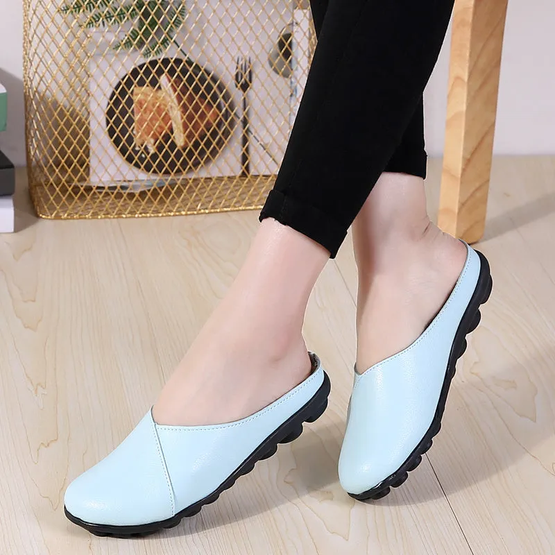 Cilool Ladies Soft Bottom Slides Flat Shoes