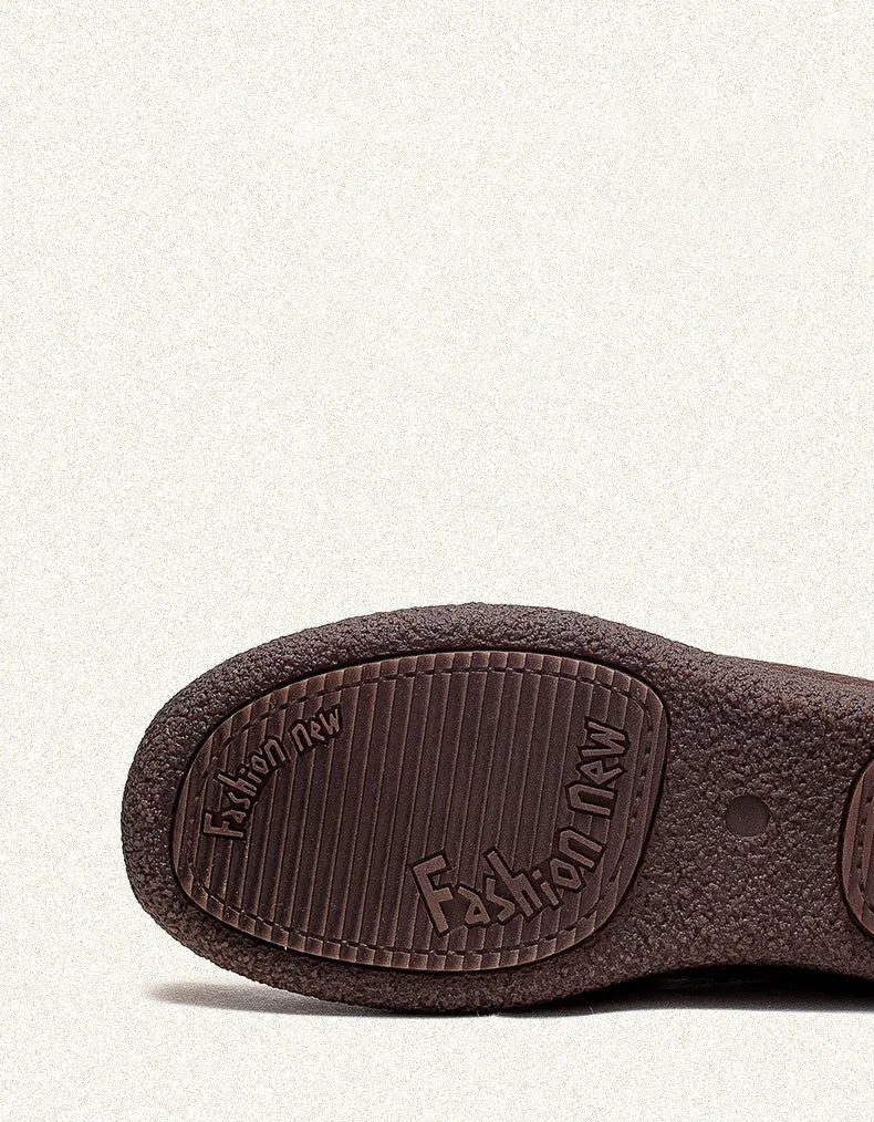 Comfortable Soft Leather Slip On Loafers for Women