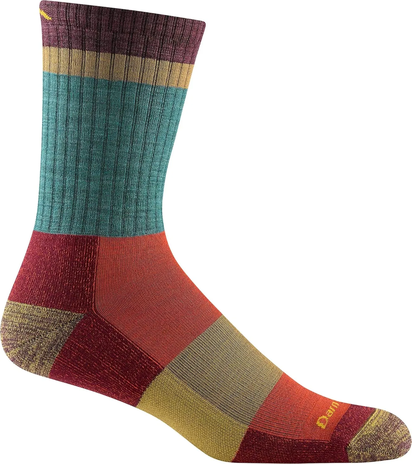 Darn Tough Men's Heady Stripe Micro Crew Light Cushion Sock (Style 1924) -