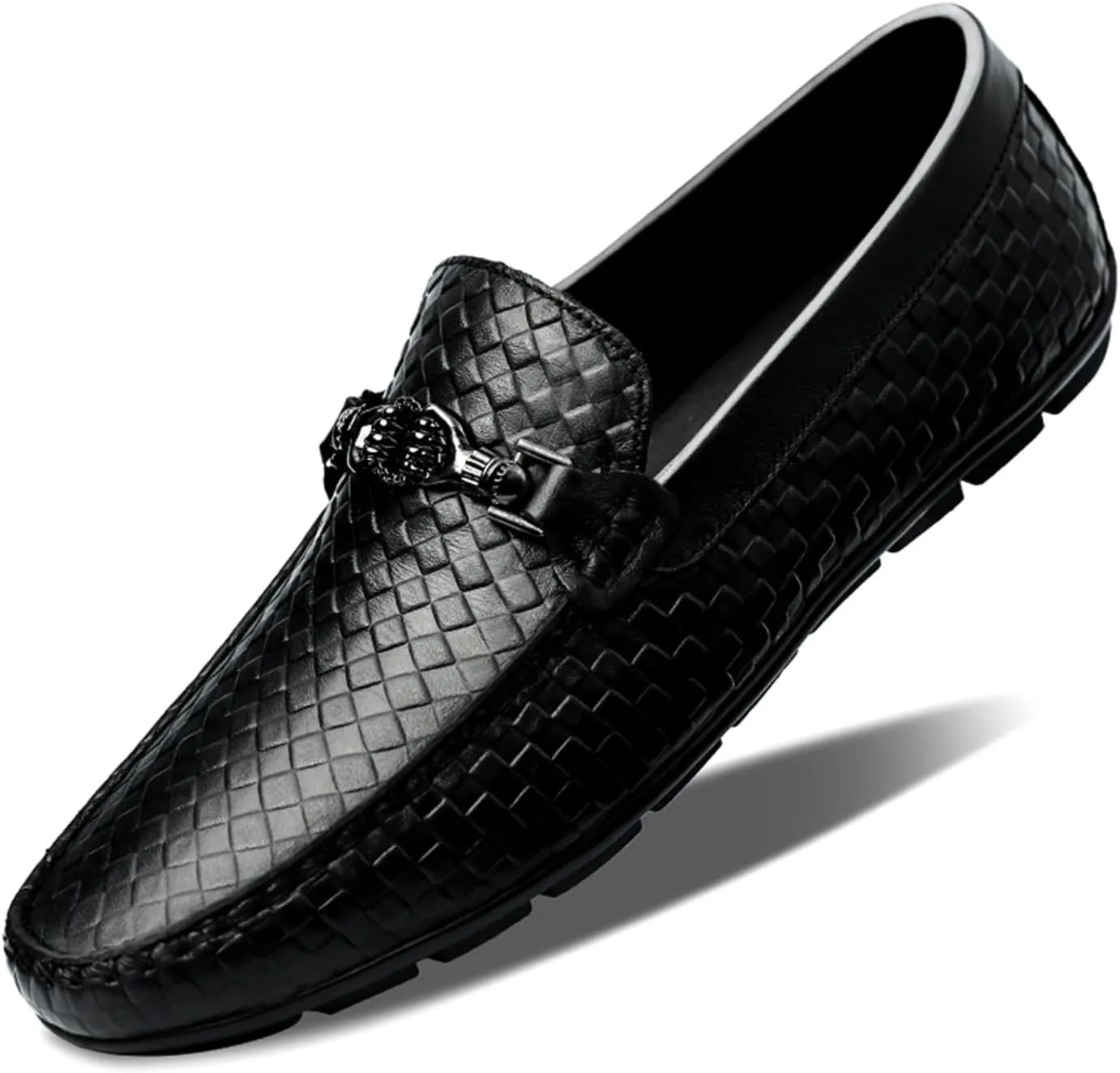 Dress Shoes for Men Genuine Leather Casual Men's Loafers Soft Slip-On Moccasins for Driving Breathable Plus Size Shoes