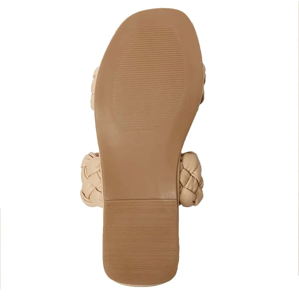 Enya Slide in Nude Smooth