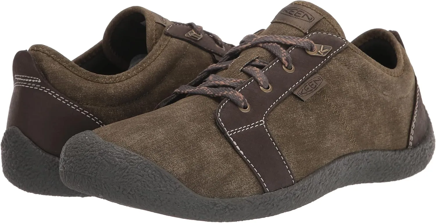 KEEN Men's Howser Canvas Low Height Casual Comfy Durable Lace Up Sneaker