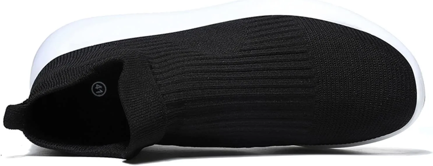 Men's Arch Support Insole Shoes Comfortable Breathable Stretch Canvas Slip on Sneaker Barefoot Minimalist Shoes