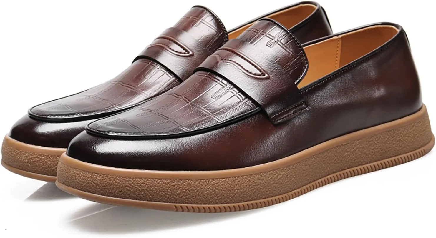 Men's Loafers Penny Loafers for Men Casual Slip on Shoes Soft Driving Shoes