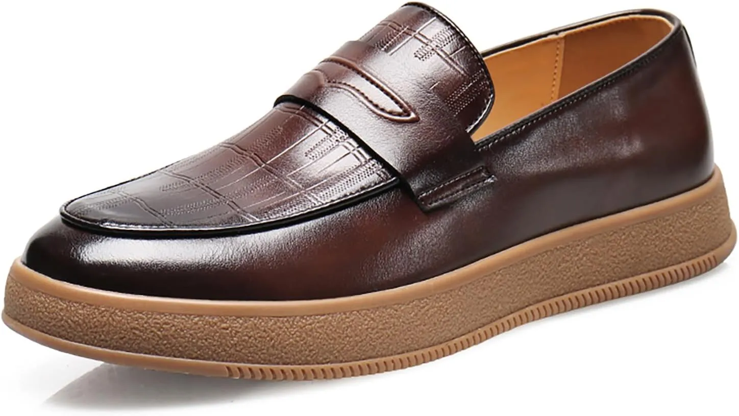 Men's Loafers Penny Loafers for Men Casual Slip on Shoes Soft Driving Shoes