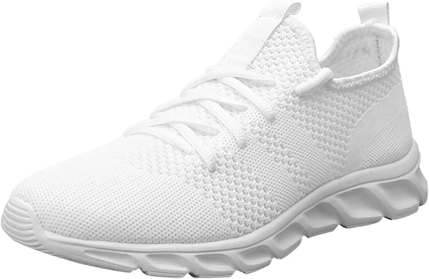 Men's Running Shoes Casual Walking Shoes Fashion Sneakers Mesh Workout Sports Shoes Lightweight Breathable Work Shoes