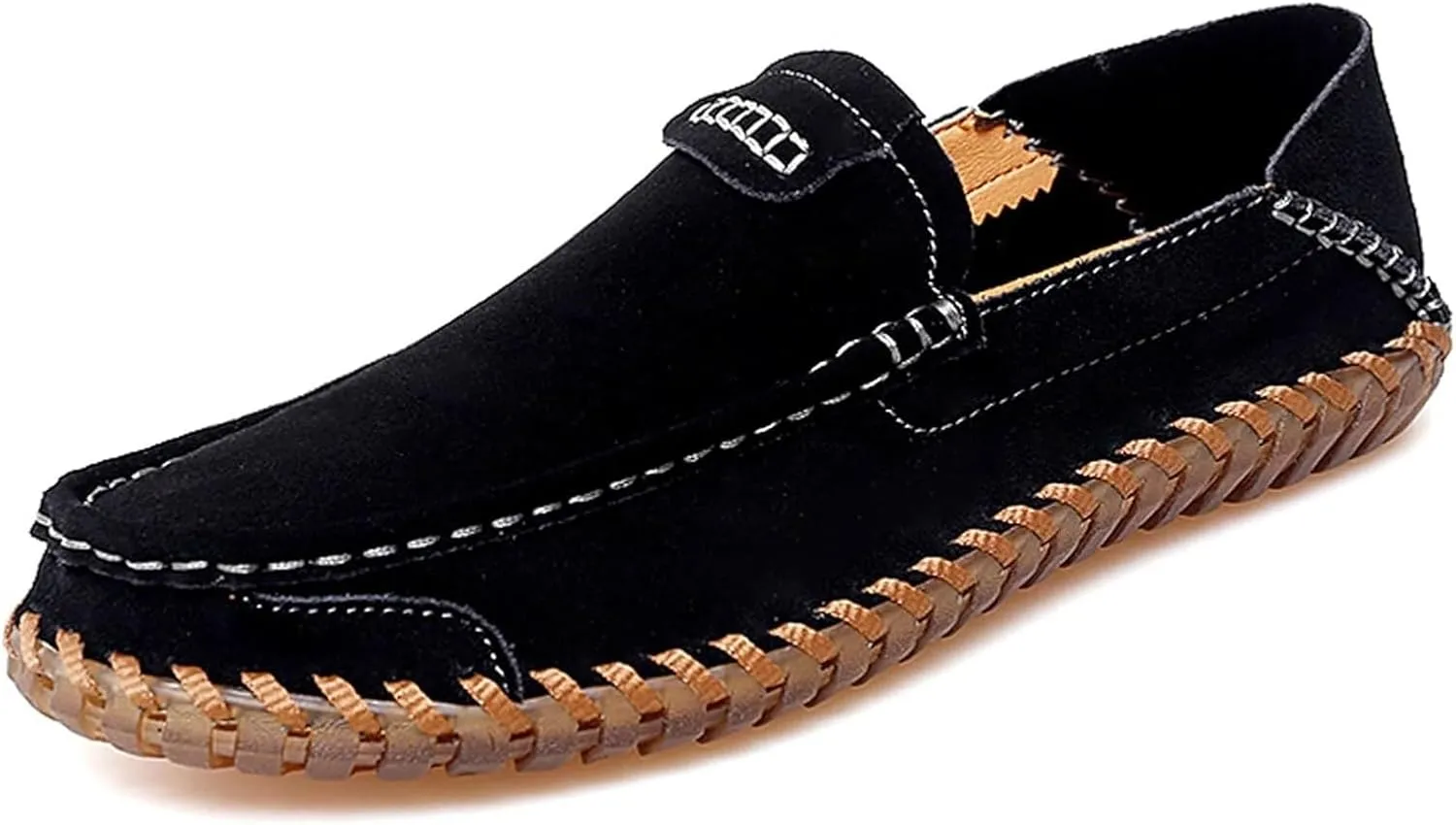 Men's Summer Soft Suede Loafers Penny Shoes Flat Comfortable Driving Shoes Anti Slip Boat Shoes Outdoor Casual Shoes for Men