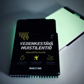 Modestone Glowpad Waterproof Notepad - Glow in the Dark Slate - 60 Pages
