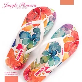 Parrot Jungle Flowers Flipflop