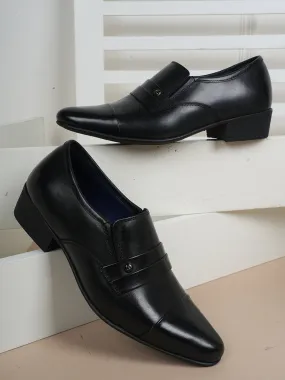 Pelle Albero Cuban Heel Oxford  Formal Slip On Shoes