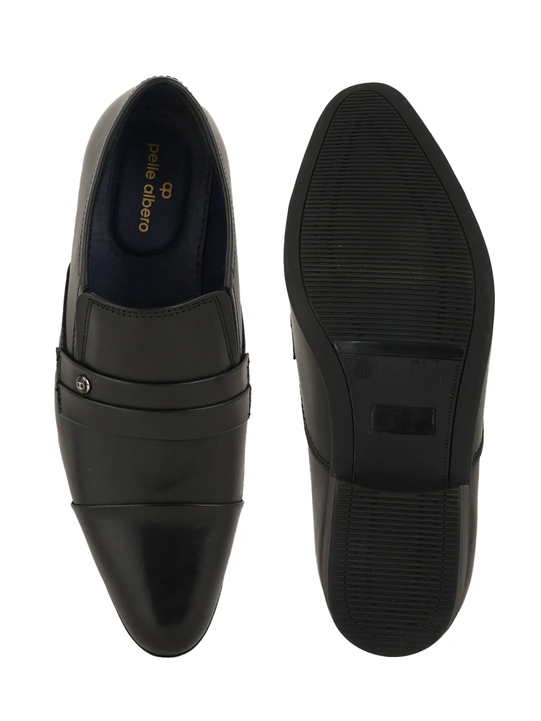 Pelle Albero Cuban Heel Oxford  Formal Slip On Shoes