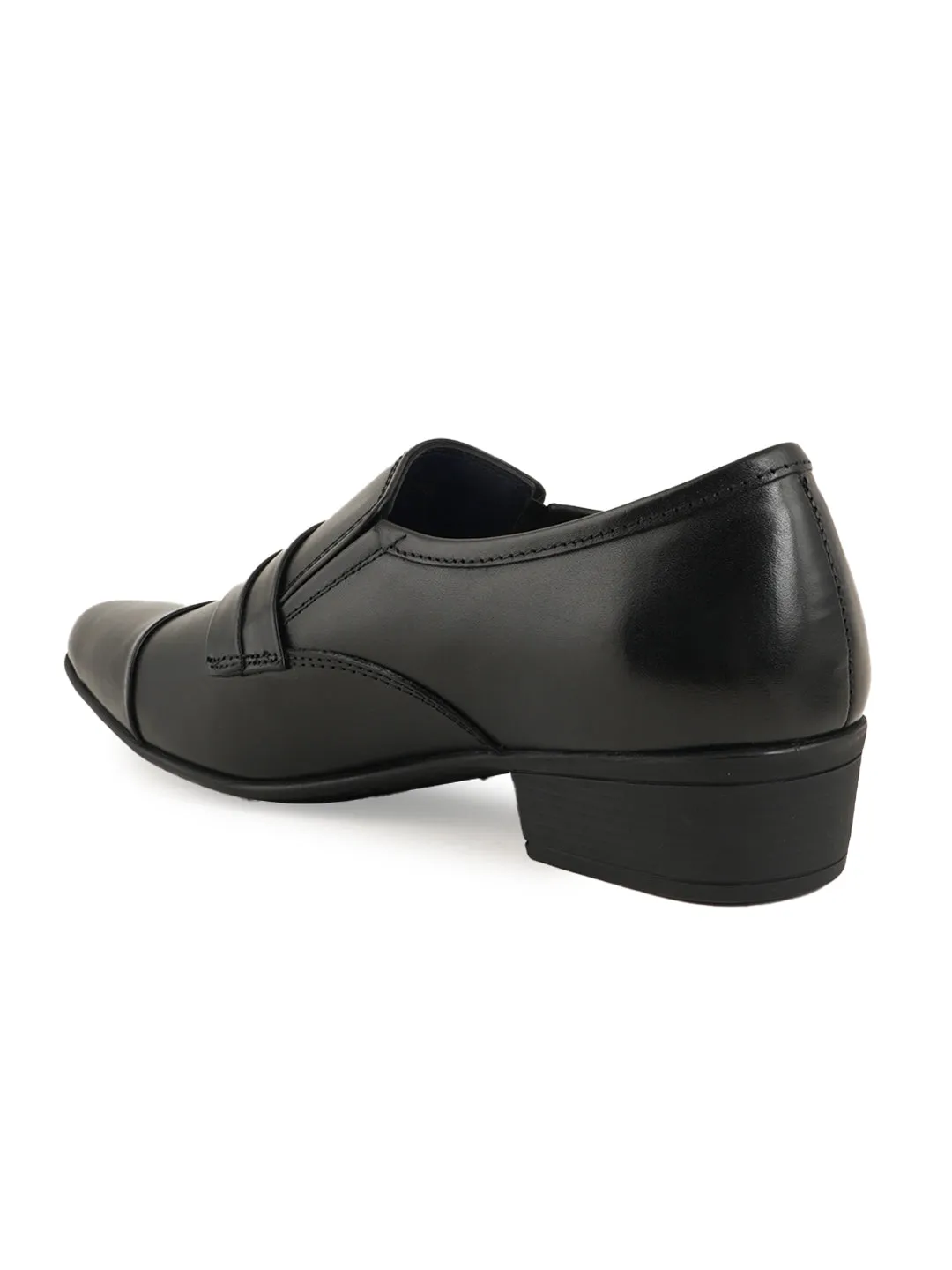 Pelle Albero Cuban Heel Oxford  Formal Slip On Shoes