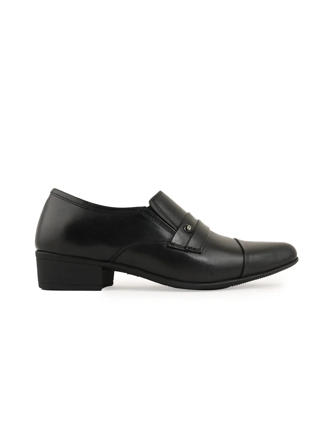 Pelle Albero Cuban Heel Oxford  Formal Slip On Shoes
