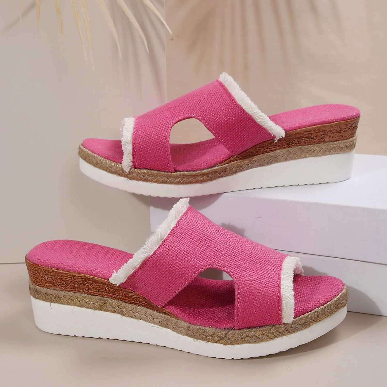 Platform Sandals Women Fashion Wedges Casual Summer High Heels Open Toe Beach Hiking Workout Shoes