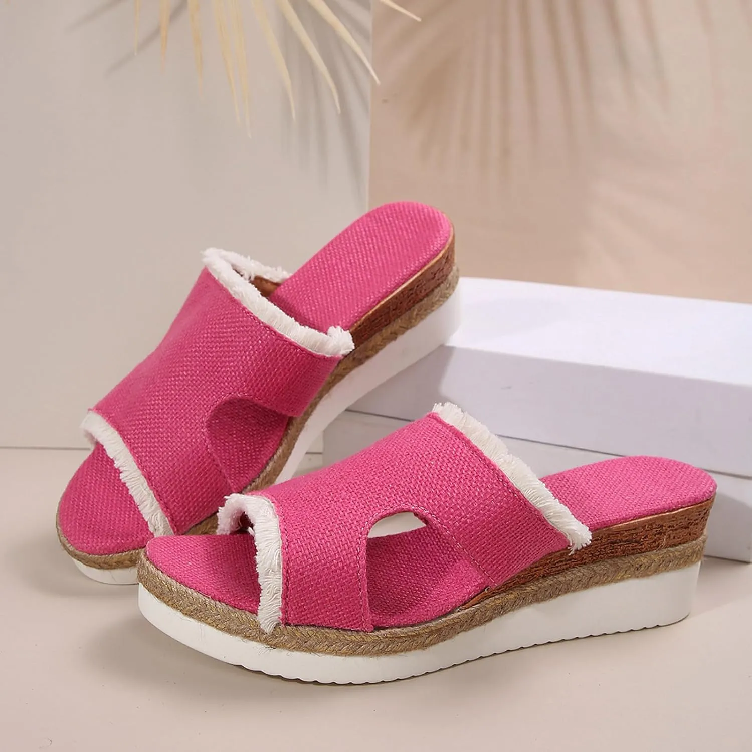 Platform Sandals Women Fashion Wedges Casual Summer High Heels Open Toe Beach Hiking Workout Shoes