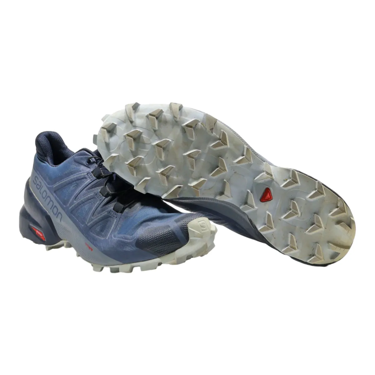 SALOMON Hiking Boots Blue Synthetic Womens UK 7