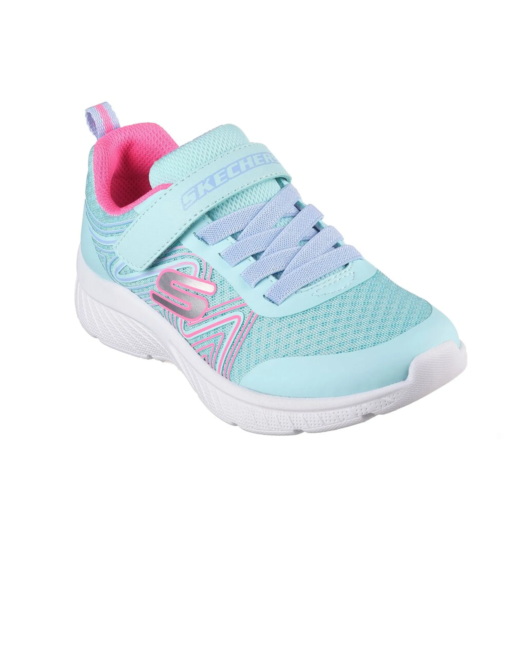 Skechers 303535L AQPK Microspec Plus Swirl Sweet - Aqua/Pink