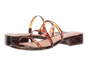 Steve Madden Womens HADES Slip On Pointed toe Flat Slide Sandals TORTOISE (8, TORTOISE)