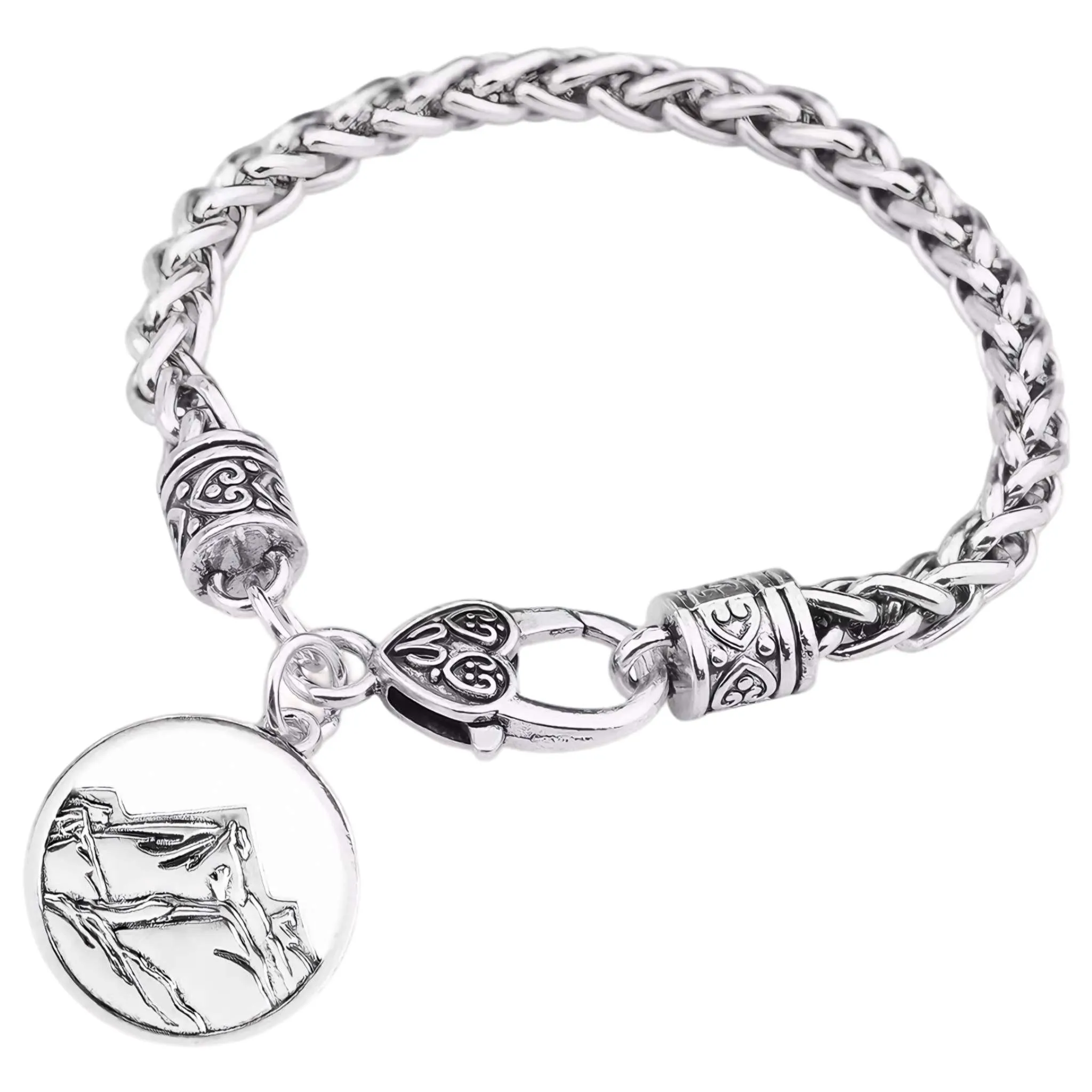 SummitWeave Mountain Charm Bracelet – Silver-Tone
