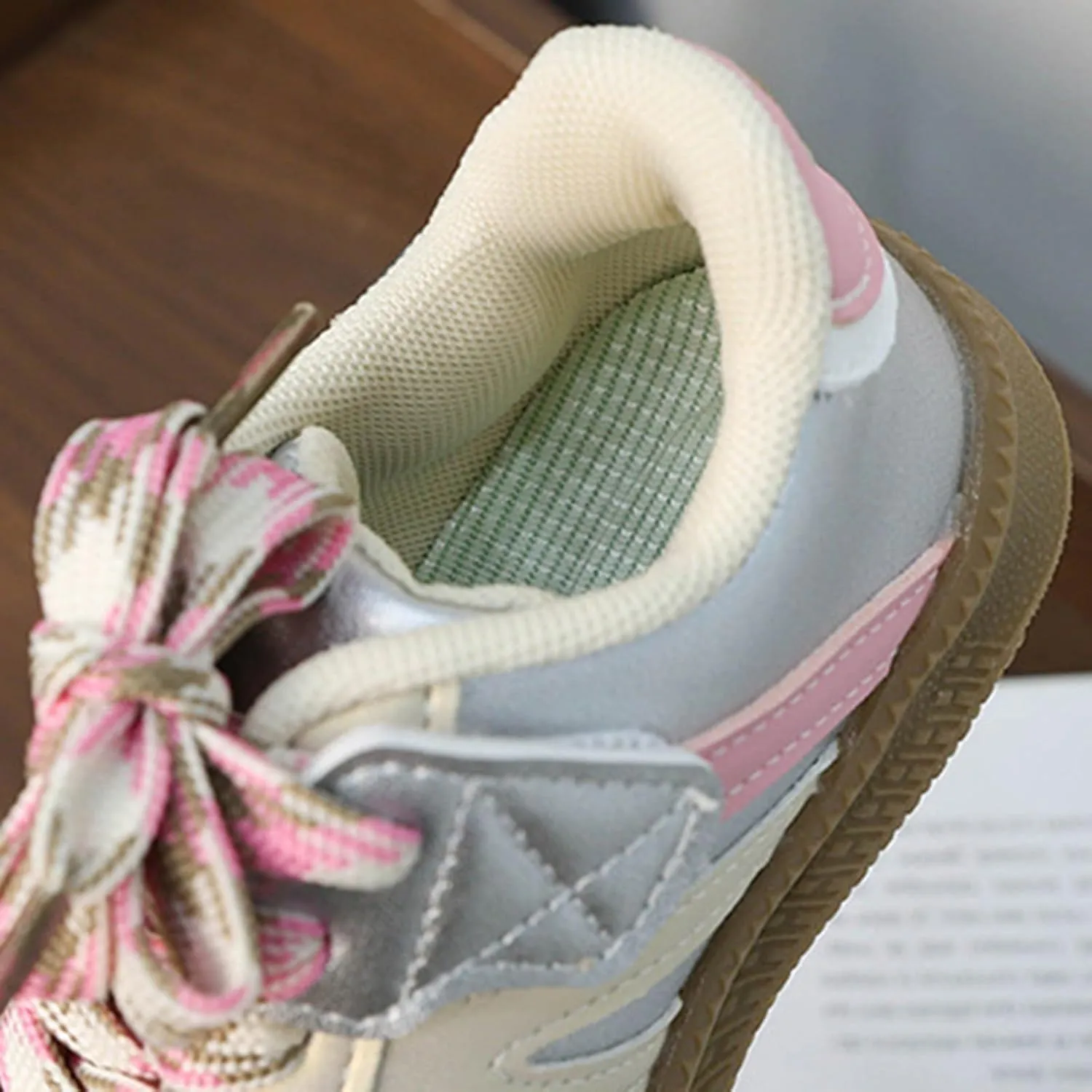 Toddler Kids Casual Sneakers Breathable Non-Slip Tennis Walking Shoes Embroidery Leather Suede Fabric Flats Sneakers