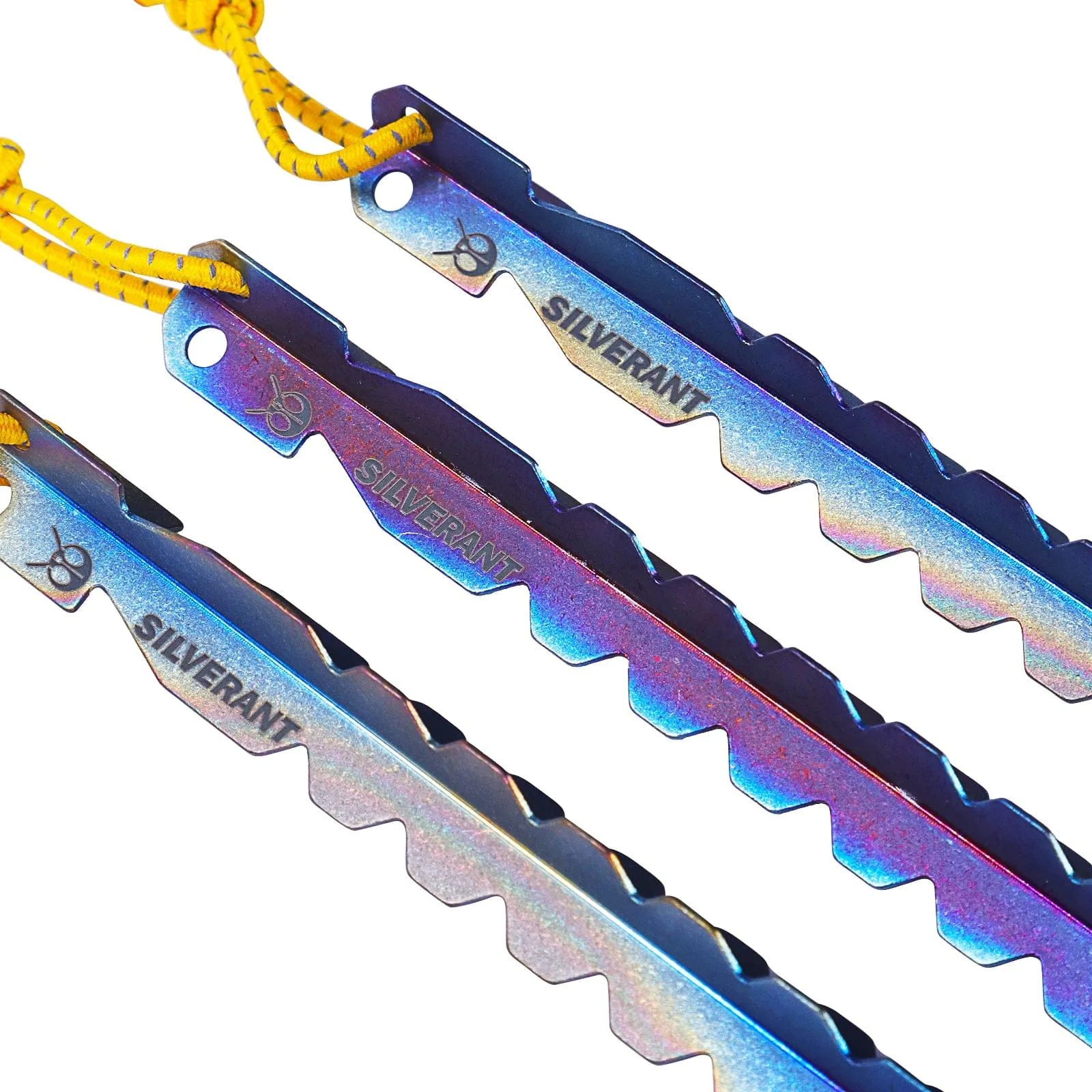 Ultralight Titanium Y-Shape Tent Stakes 6-Pack