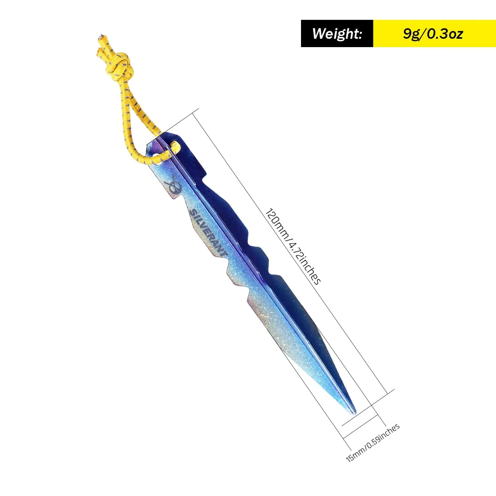 Ultralight Titanium Y-Shape Tent Stakes 6-Pack