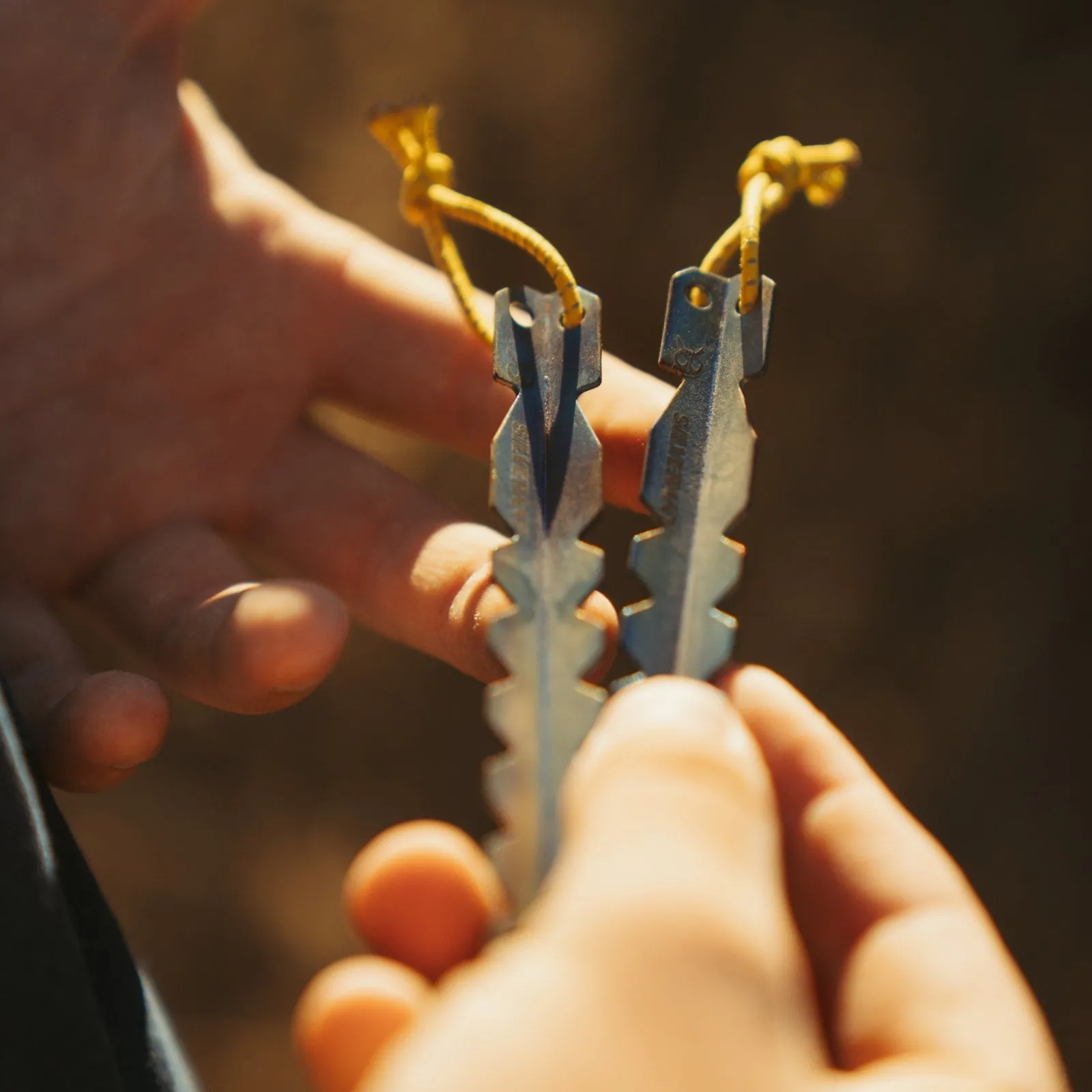 Ultralight Titanium Y-Shape Tent Stakes 6-Pack