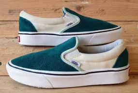 Vans Off The Wall Low Suede Trainers UK3/US5.5/EU35 500664 Green/Teal/White