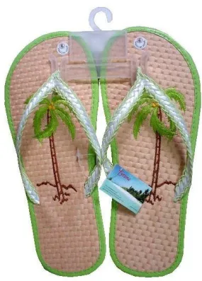 women's bamboo flip flops Case of 72