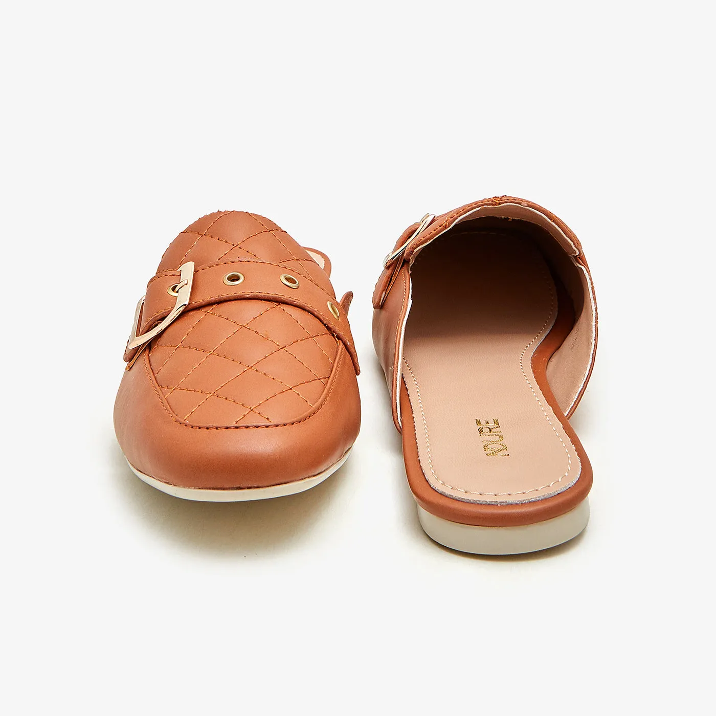Women's Buckled Mules