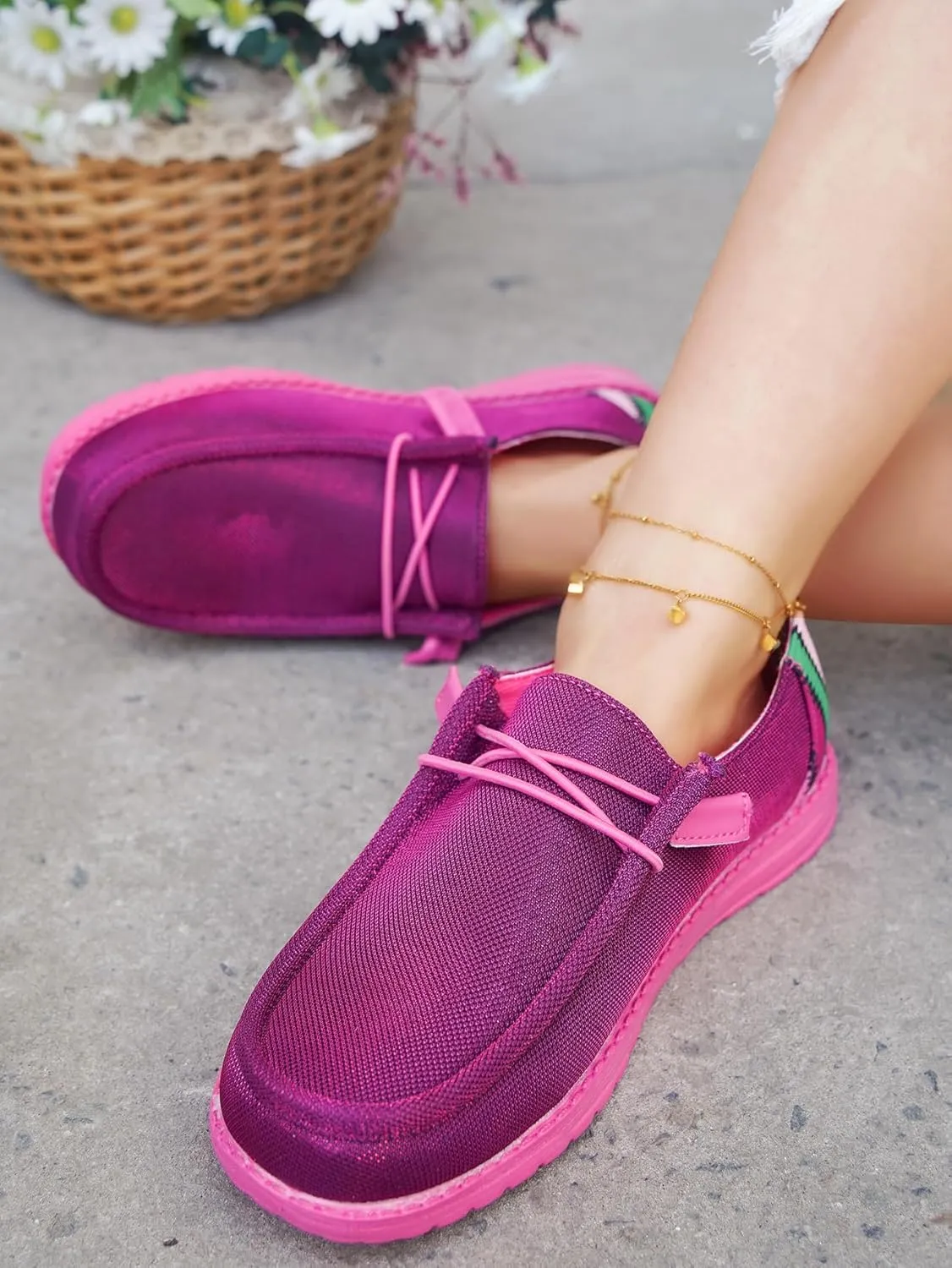 Women's Dudes Wendy Orthopedic Lace-up Loafers, Soft Bouncing Insole Lightweight Walking Sneakers, Slip on Comfortable Loafer Shoes for Summer and Autumn