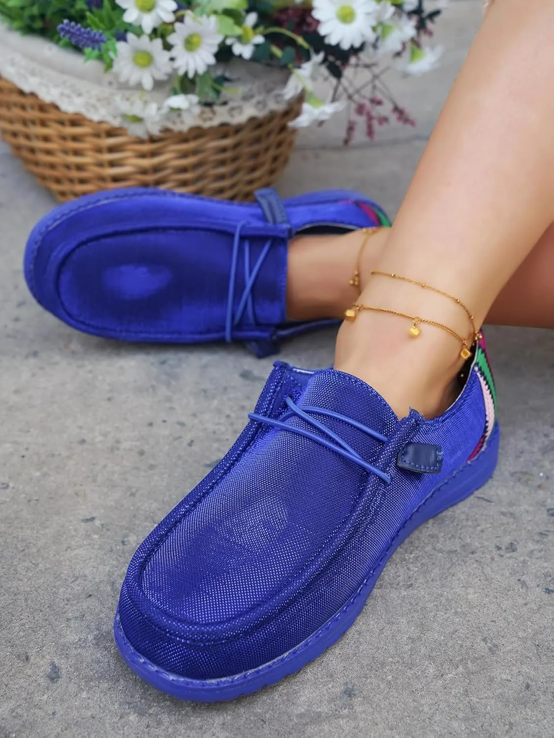 Women's Dudes Wendy Orthopedic Lace-up Loafers, Soft Bouncing Insole Lightweight Walking Sneakers, Slip on Comfortable Loafer Shoes for Summer and Autumn