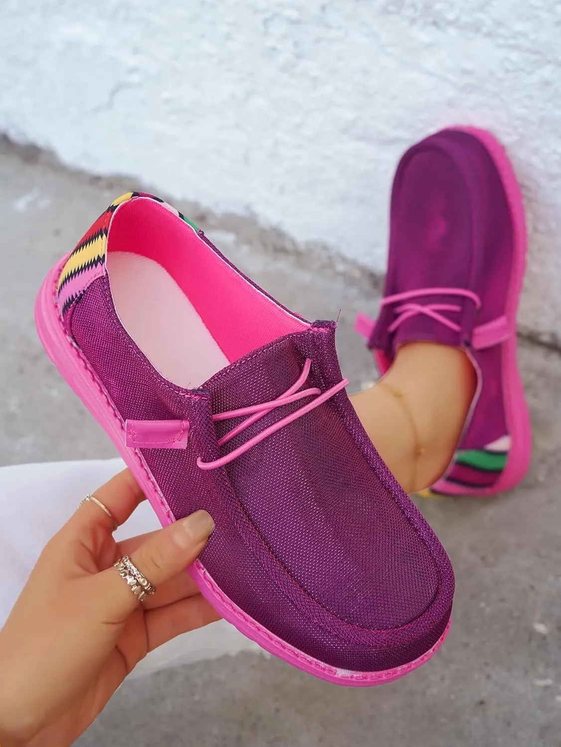 Women's Dudes Wendy Orthopedic Lace-up Loafers, Soft Bouncing Insole Lightweight Walking Sneakers, Slip on Comfortable Loafer Shoes for Summer and Autumn