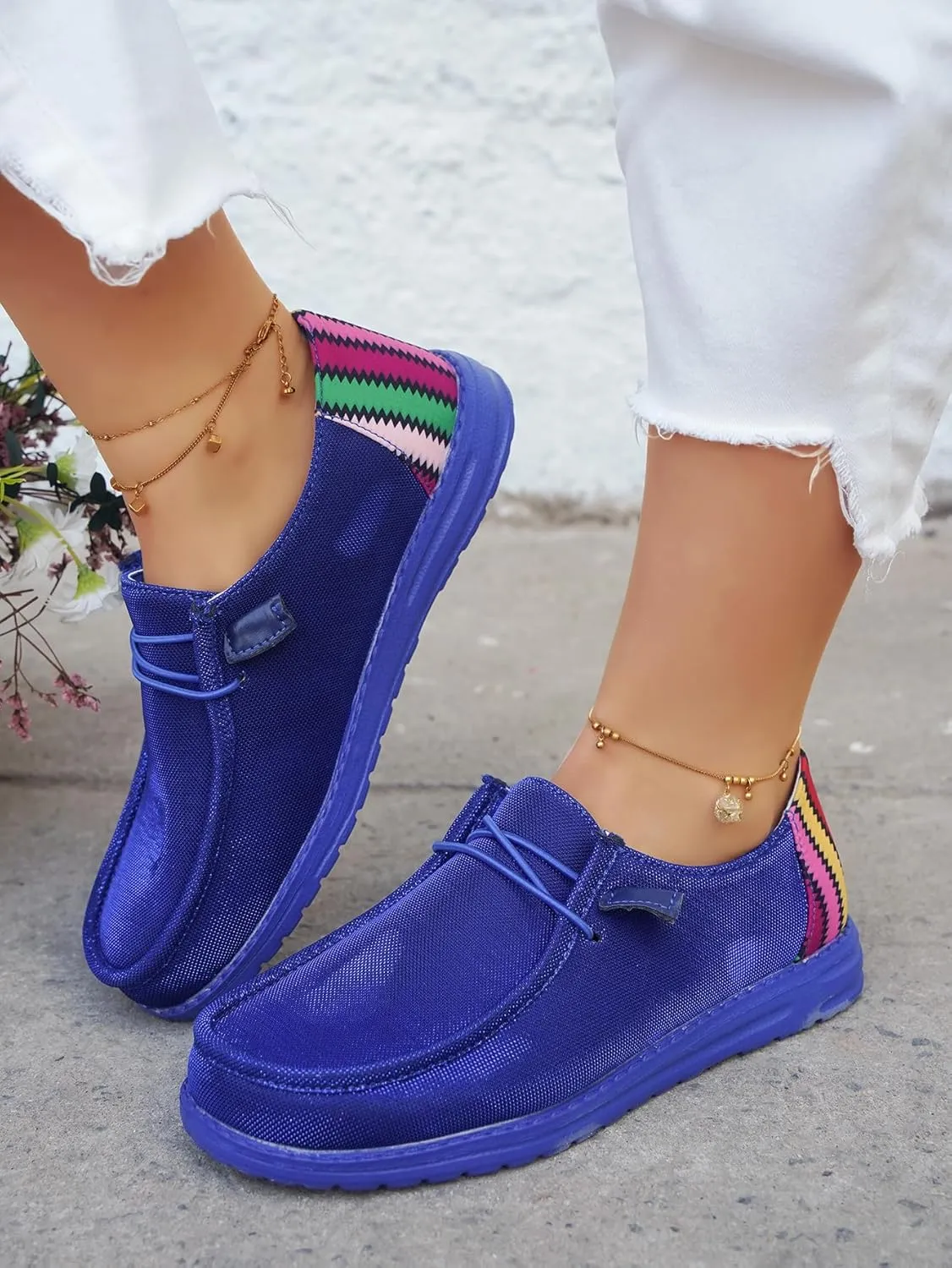 Women's Dudes Wendy Orthopedic Lace-up Loafers, Soft Bouncing Insole Lightweight Walking Sneakers, Slip on Comfortable Loafer Shoes for Summer and Autumn