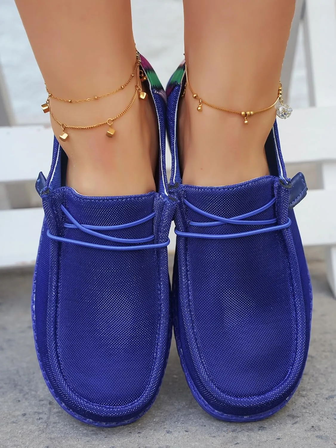 Women's Dudes Wendy Orthopedic Lace-up Loafers, Soft Bouncing Insole Lightweight Walking Sneakers, Slip on Comfortable Loafer Shoes for Summer and Autumn
