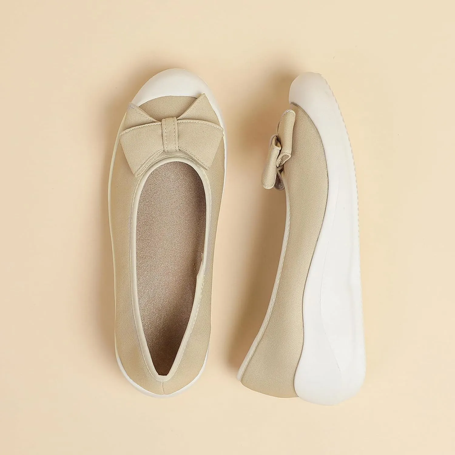 Women's Elasticity Knit Bow Knot Wedge Orthopedics Loafers Lightweight Breathable Round Toe Backless Soft Sole Platform Comfortable Slip On Casual Dressy Walking Shoes for Party Work