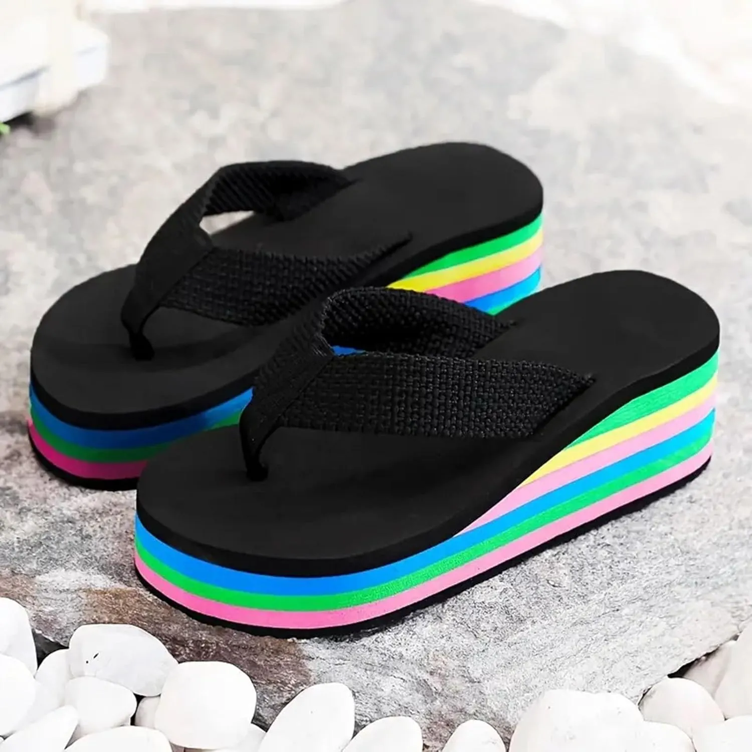 Women's Flip Flops Womens Arch Support Flip Flops Comfortable Yoga Mat Flip Flop Sandals for Women with Arch Support