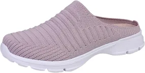 Womens Mesh Mules Orthopedic Sneakers for Women Arch Support Breathable Lightweight Running Shoes Comfortable Slip On Walking Shoes
