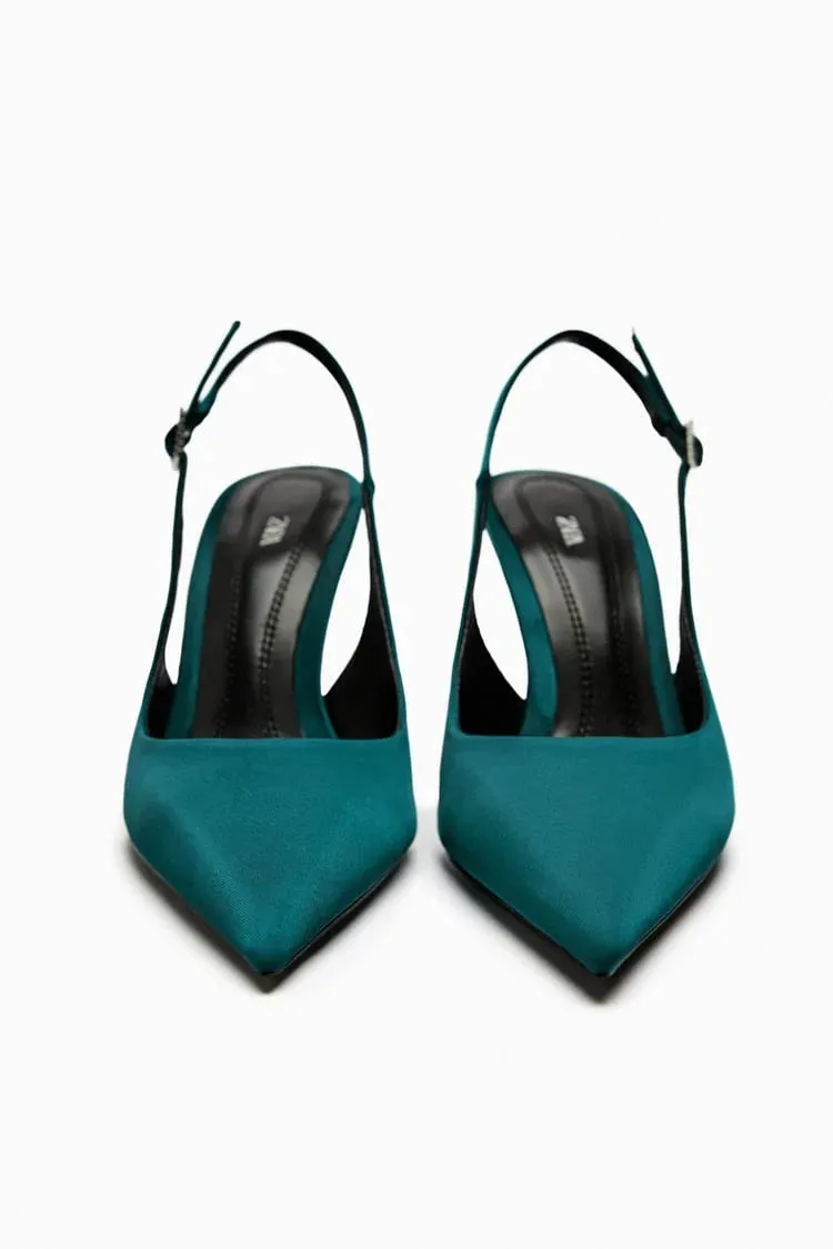 ZARA HIGH-HEEL SLINGBACK SHOES